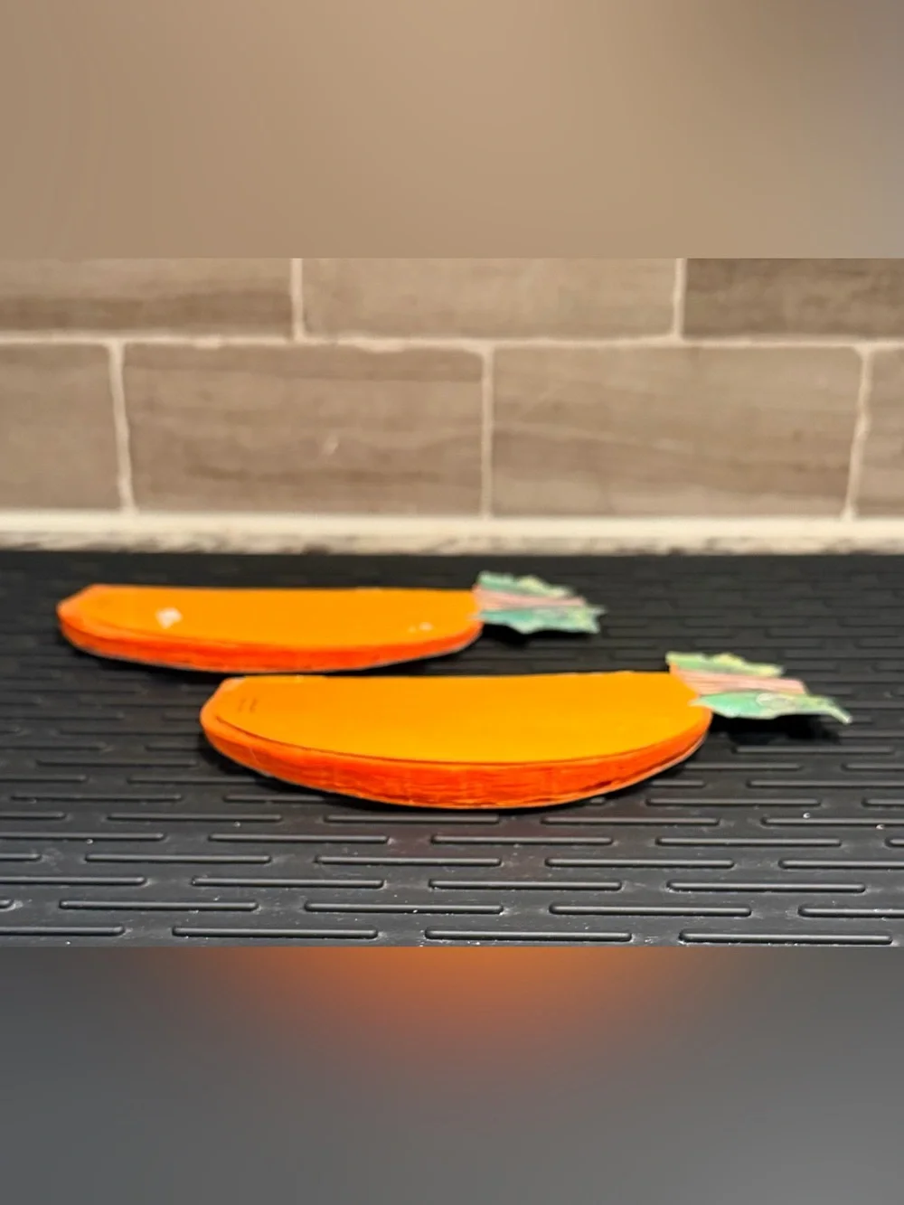 Set of 2 Amscan Orange Honeycomb Paper Pumpkin Halloween Fall Centerpieces
